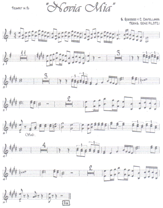 La imagen puede contener una previsualizacion de una partitura